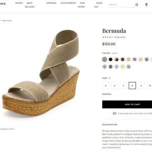 Charleston Shoe Co Bermuda Platform Wedges Sz 8